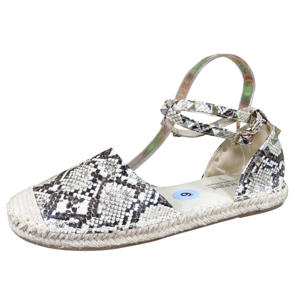 Catherine Malandrino Lormy Women Casual Espadrille Flat 9 Casual Snakeskin Print